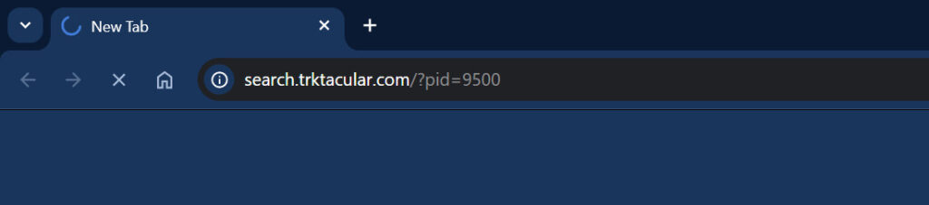 Search.trktacular.com browser hijacker virus