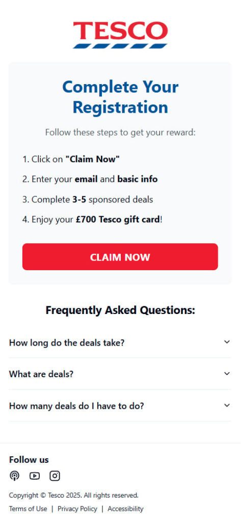 Tesco Scam