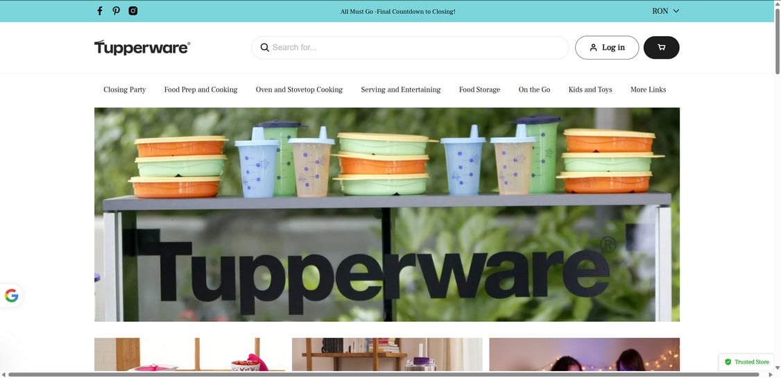 Tupperwarehome.com scam