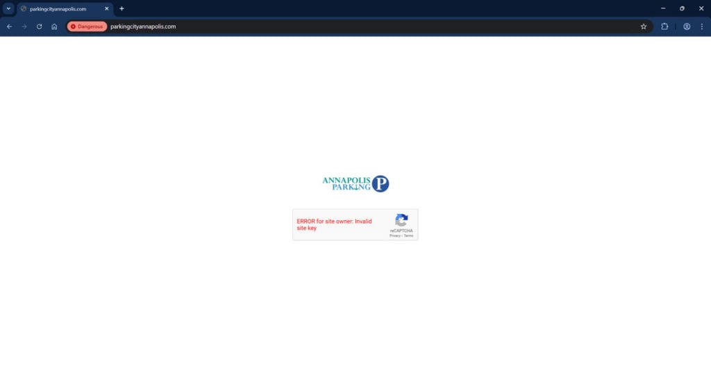 parkingcityannapolis.com scam