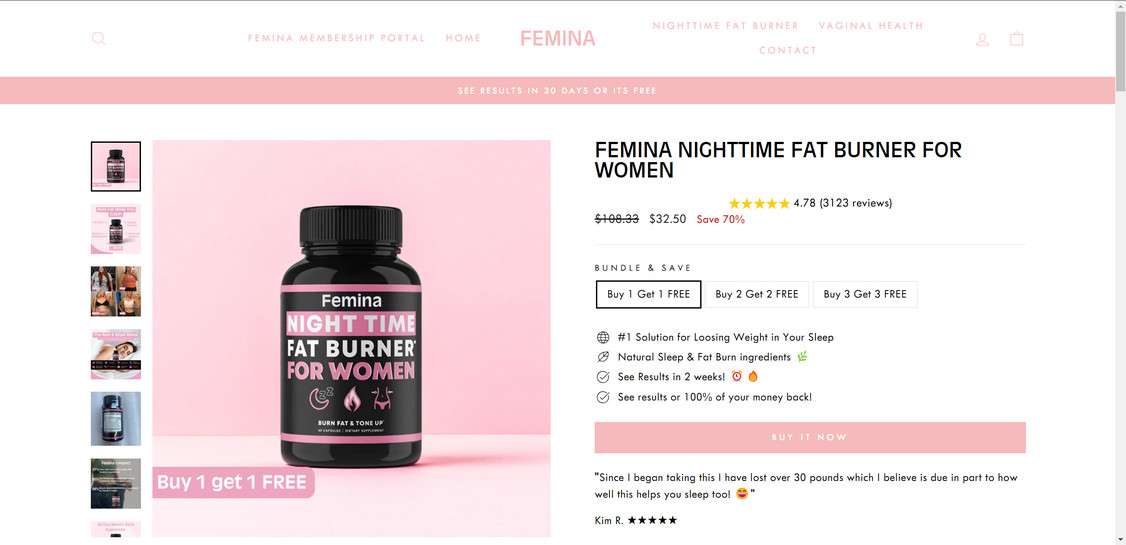Femina Fat Burner - Scam Or Legit? Read This Before Buying