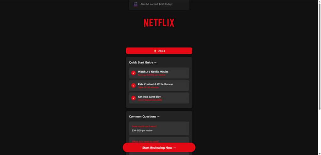 FlickReviewers.com scam