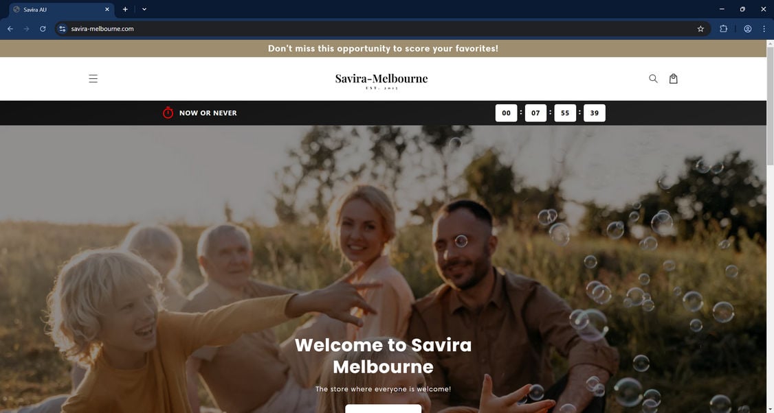 Savira-melbourne.com scam