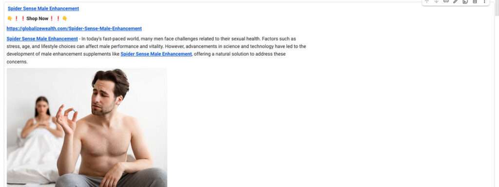 Spider Sense Male Enhancement 1