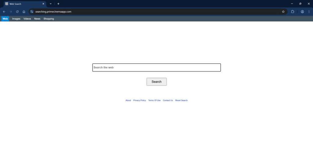 Prime Cinema browser hijacker