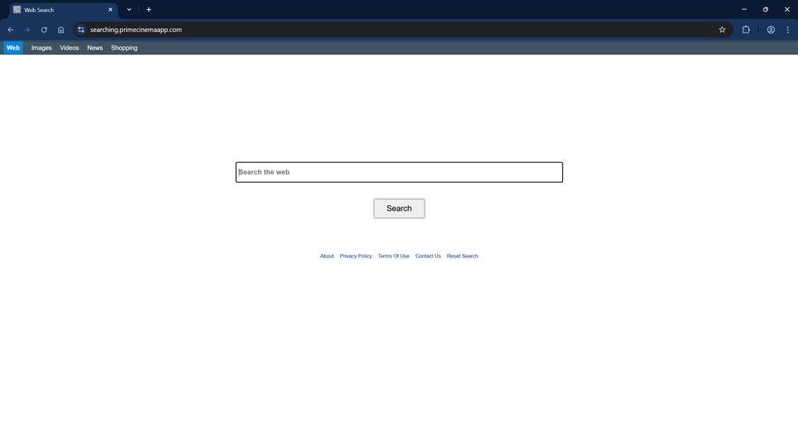 Searching.primecinemaapp.com scam