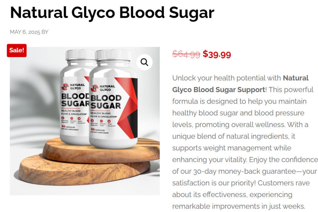 Natural Glyco Blood Sugar Support Is a Fraud — Don’t Fall for It 1 323