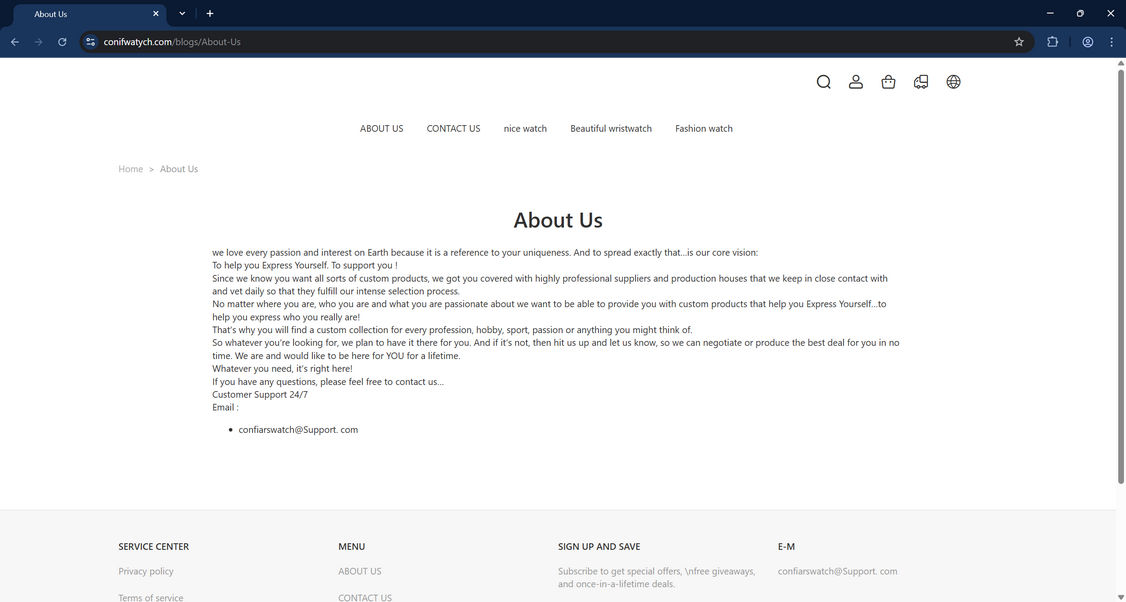 Conifwatych.com scam