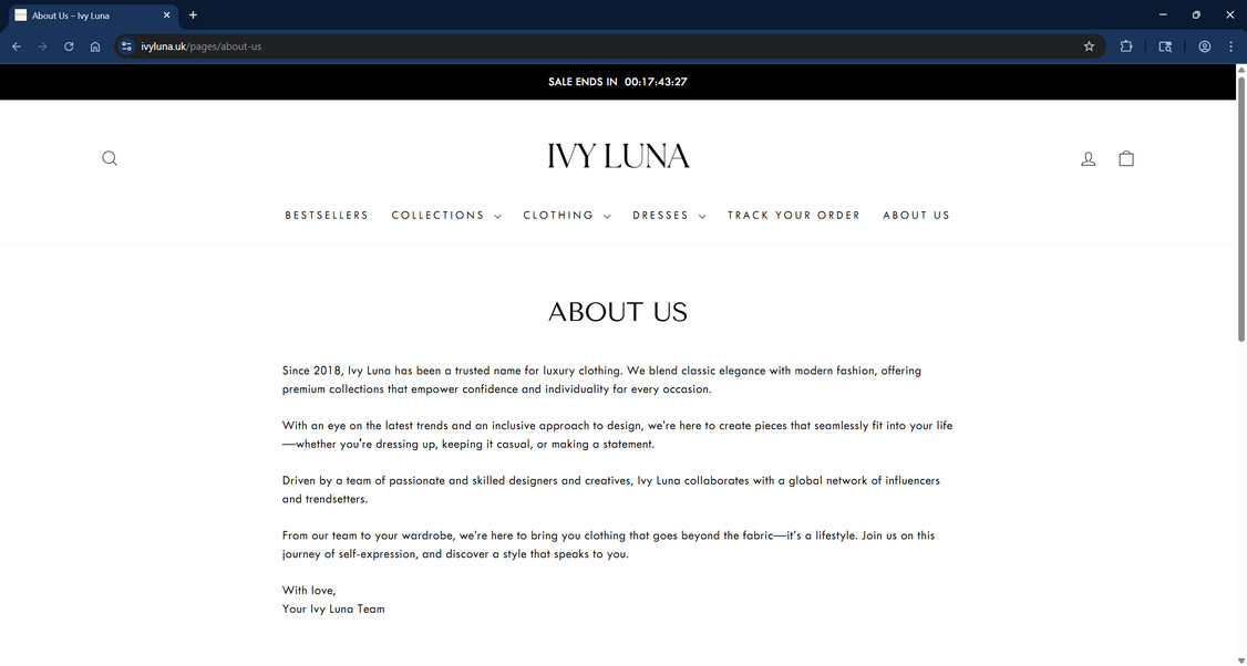 Ivyluna.uk Review - Scam or Legit? Read This Before Buying 1 Ivyluna.uk scam