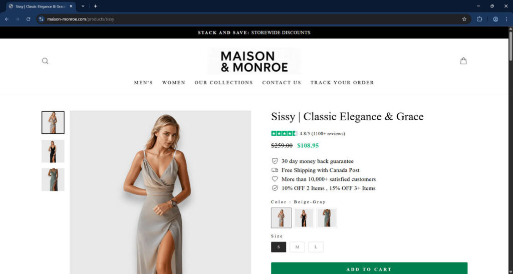 Maison monroe.com scam