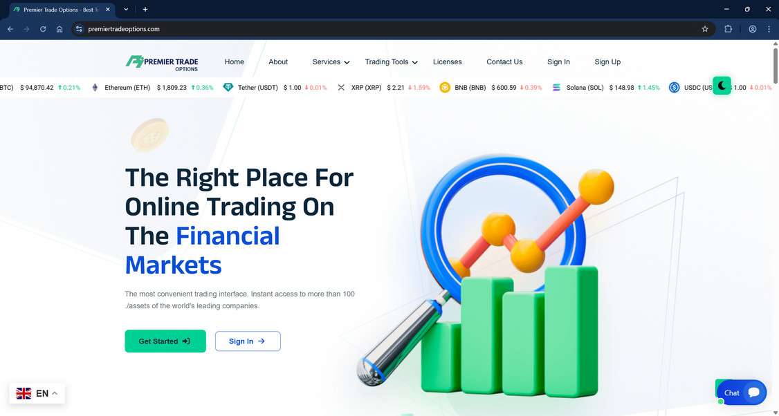 Premiertradeoptions.com scam