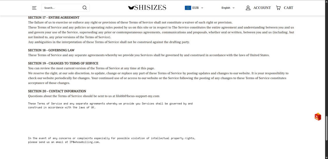 Shisizes.com Scam Store: What You Need To Know 1 Shisizes.com scam