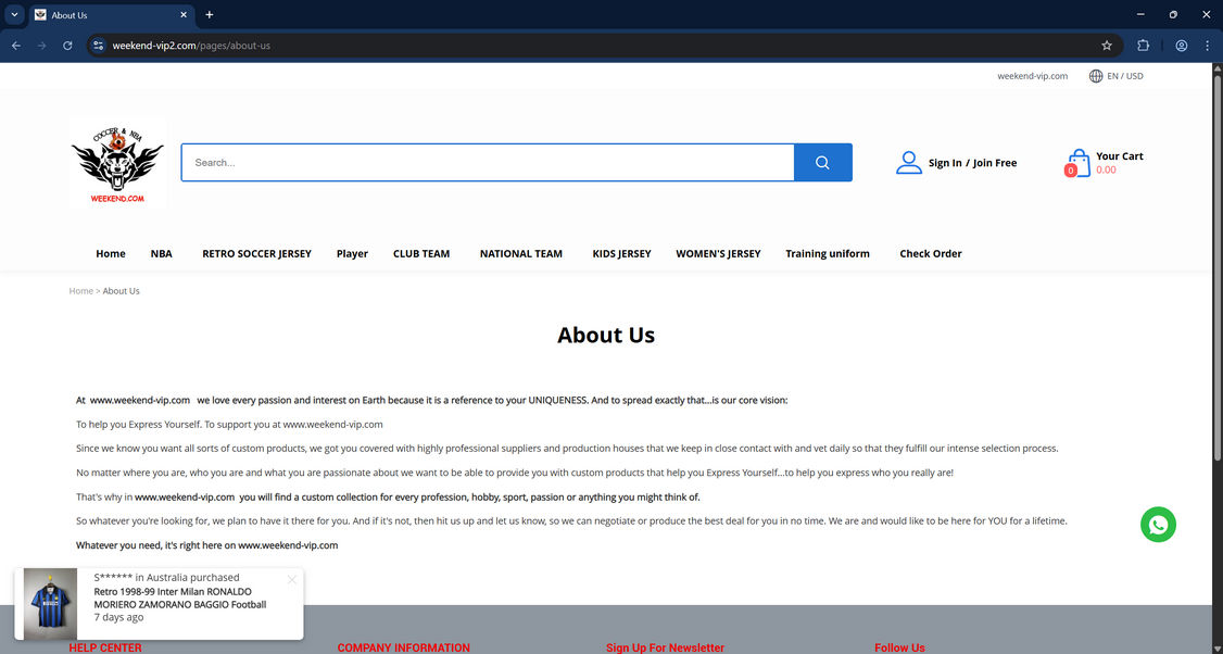 Weekend-vip2.com scam