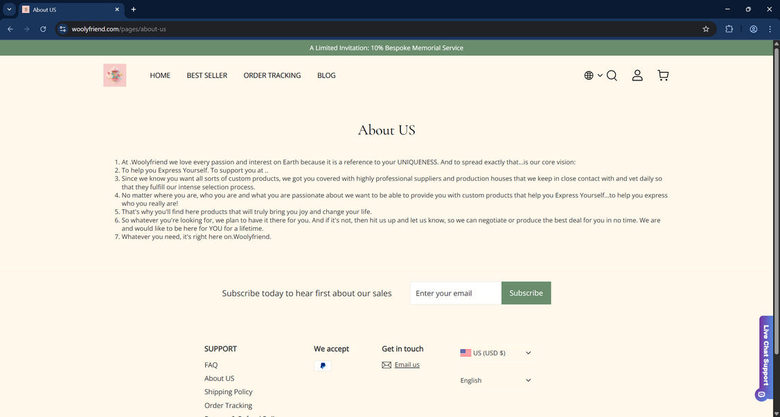 Woolyfriend.com Store Scam Warning - Read This First 1 Woolyfriend.com scam