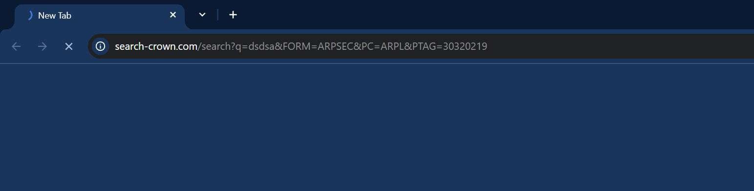 search crown.com Redirect Virus