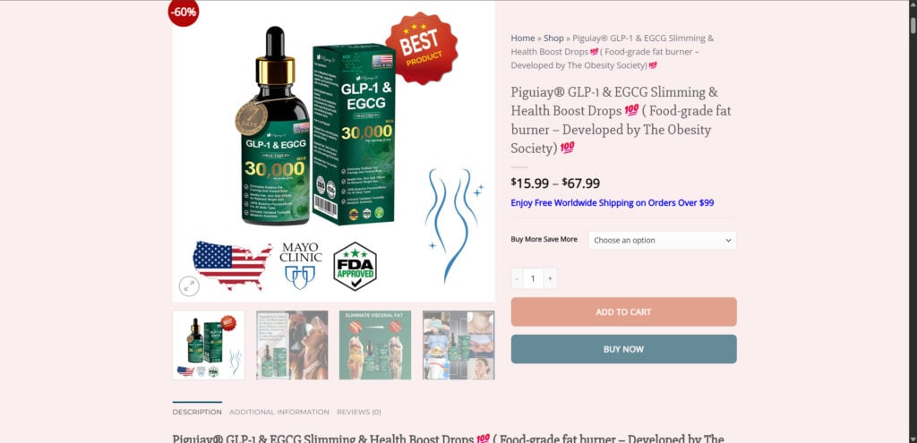 Piguiay GLP-1 Slimming Drops -Total Scam or Legit? Read This 1 1