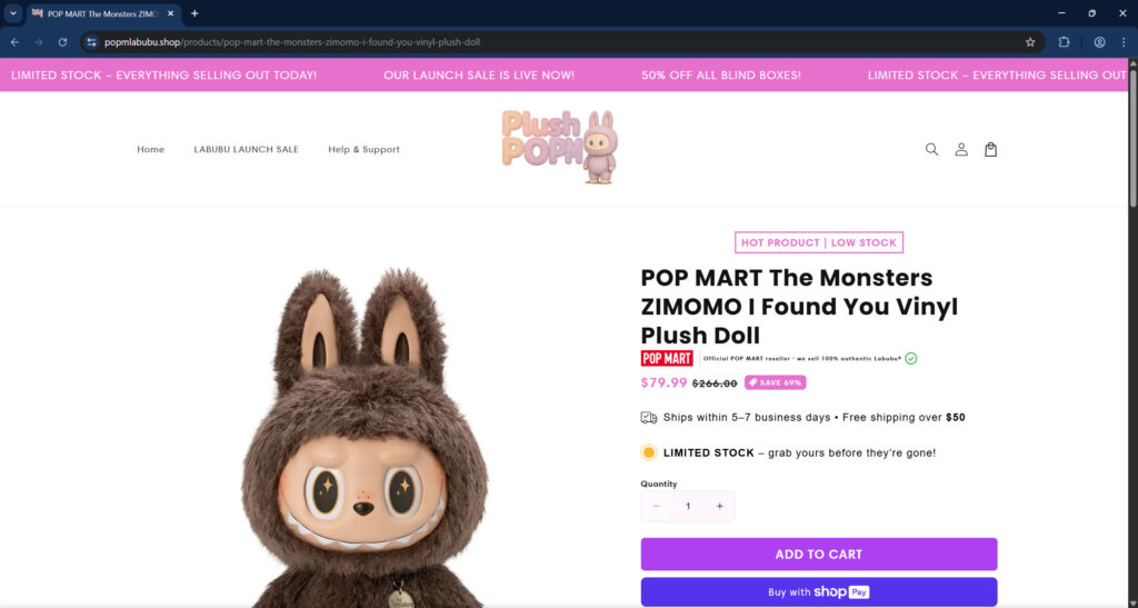 Labubu Scam Stores Exposed: How Fake Sites Are Tricking Pop Mart Fans 6 222 4