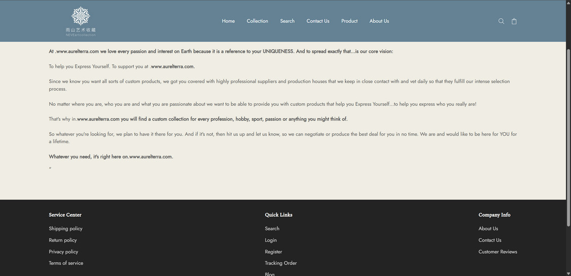 Aurelterra.com Scam Store - Don't Become a Victim 1 Aurelterra.com scam
