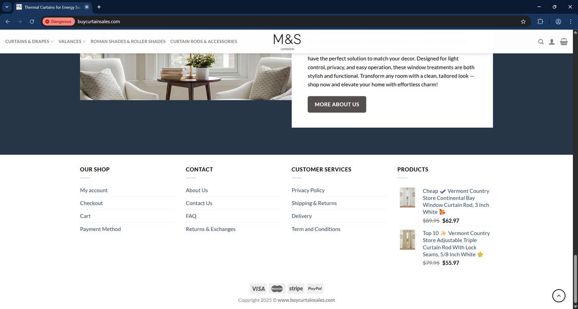 Buycurtainsales.com Scam Store: What You Need To Know 1 Buycurtainsales.com scam