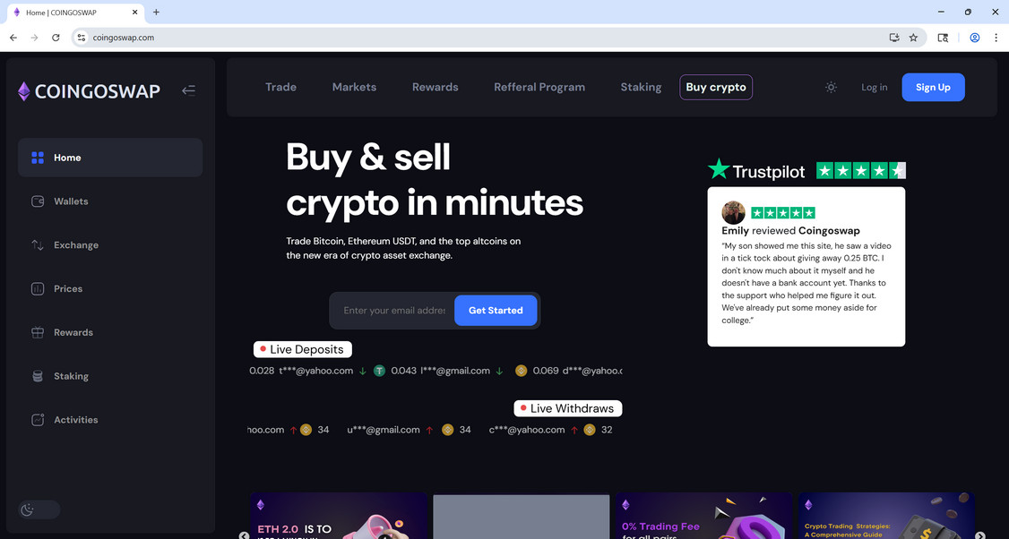 COINGOSWAP.com Crypto Scam - What You Need To Know 1 COINGOSWAP scam