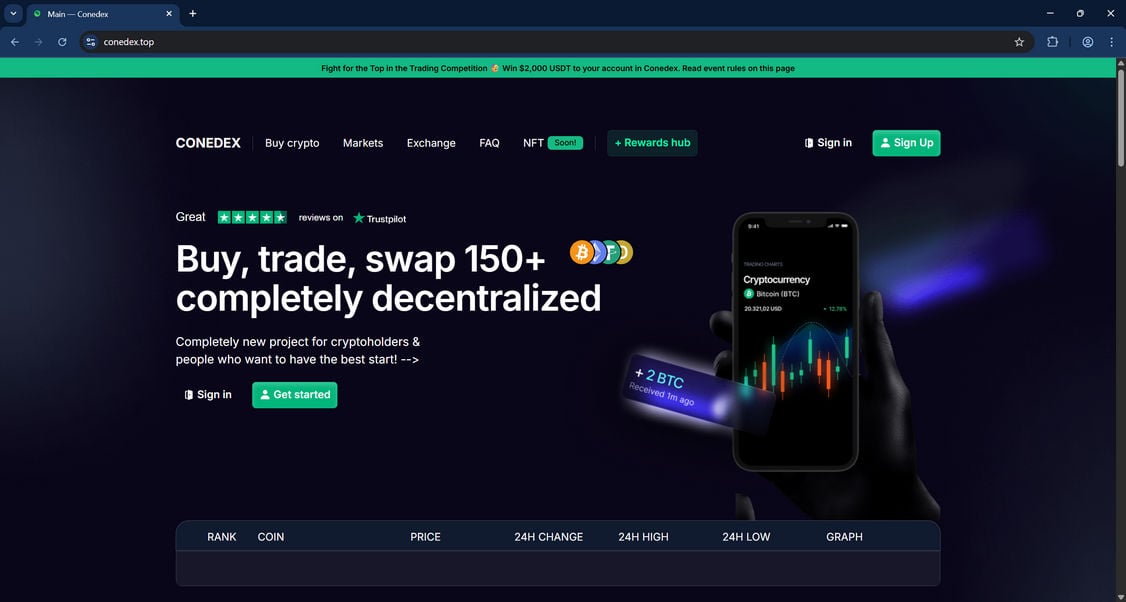 Conedex.top scam 1