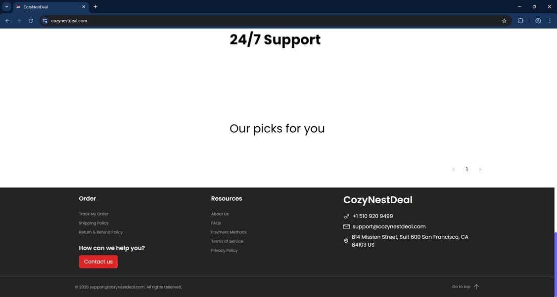 Cozynestdeal.com Scam Store: What You Need To Know 1 Cozynestdeal.com scam