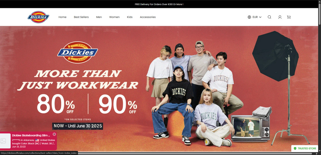 Dickiesofficialus.com scam