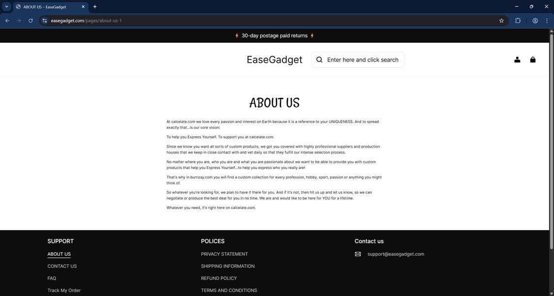 Easegadget.com Scam Store: What You Need To Know 1 Easegadget.com scam