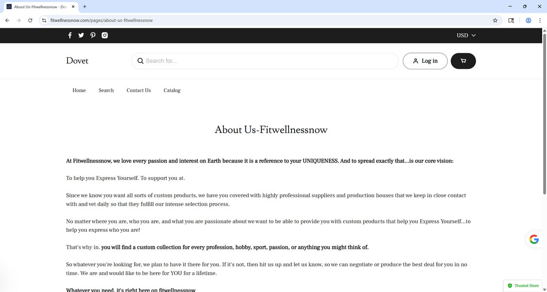 Fitwellnessnow.com Store Scam - Do Not Become a Victim 1 Fitwellnessnow.com scam