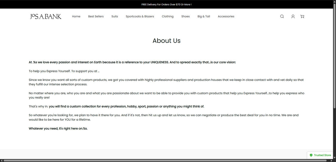 Josbankusa.com Scam Store: What You Need To Know 1 Josbankusa.com scam
