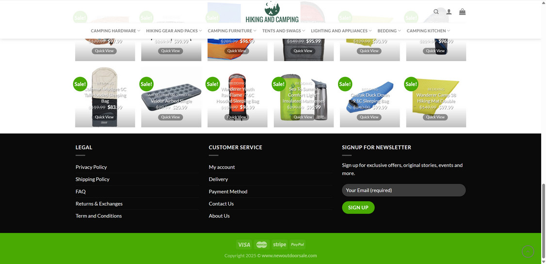 Newoutdoorsale.com scam