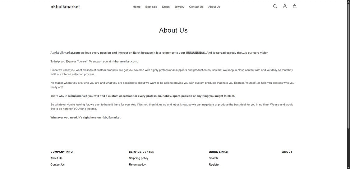 Think Twice Before Using Nkbulkmarket.com - It's a Scam 1 Nkbulkmarket.com scam