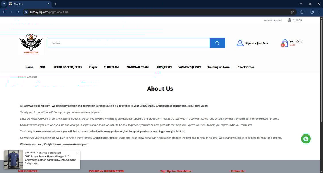 Sunday-vip.com Scam Store: What You Need To Know 1 Sunday-vip.com scam