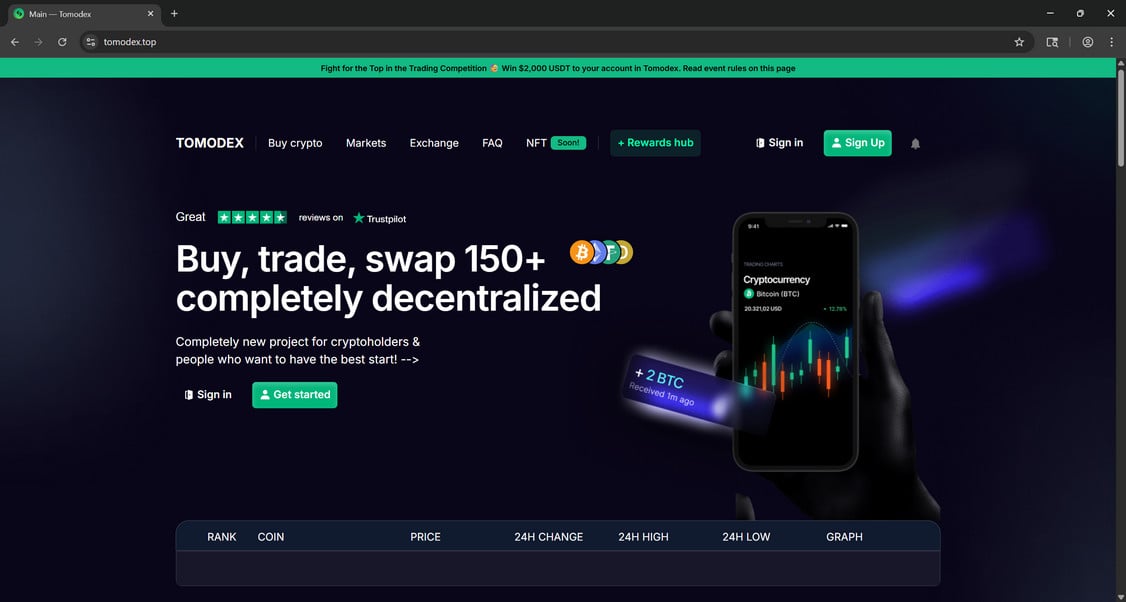 Tomodex.top scam 1