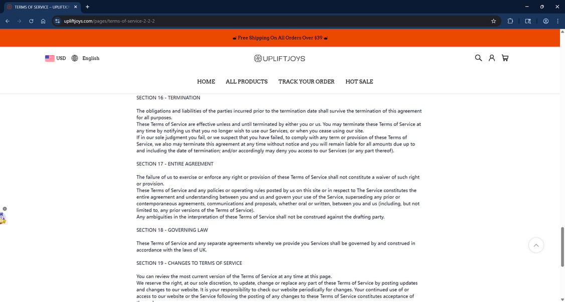 Upliftjoys.com Scam Store: What You Need To Know 2 Upliftjoys.com scam