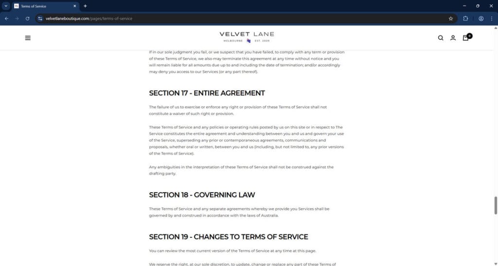 Velvet Lane Boutique Scam Store: What You Need To Know 1 Velvetlaneboutique.com scam