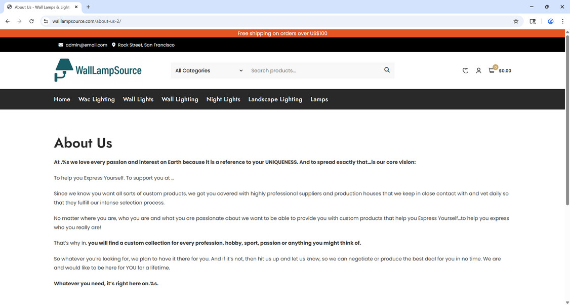 Walllampsource.com scam