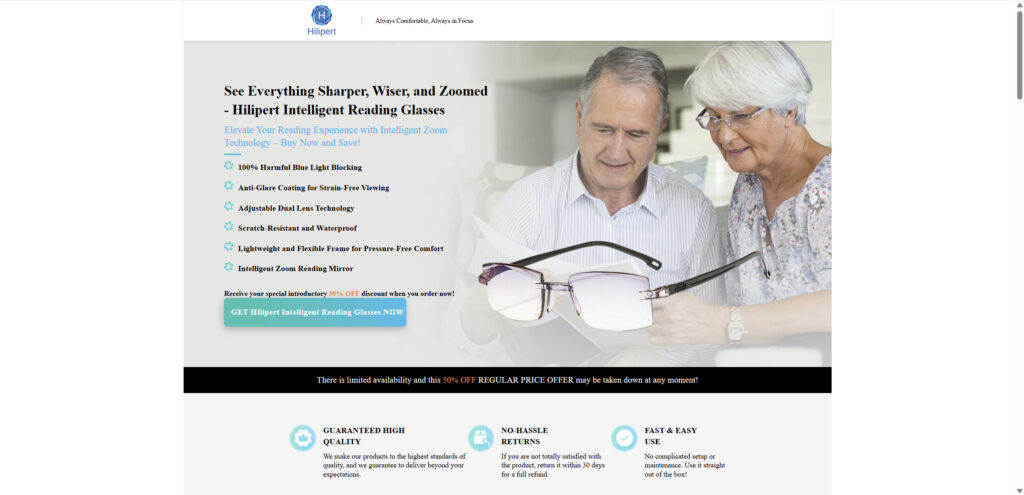 Hilipert Intelligent Reading Glasses Scam Exposed: The Shocking Truth 2 3