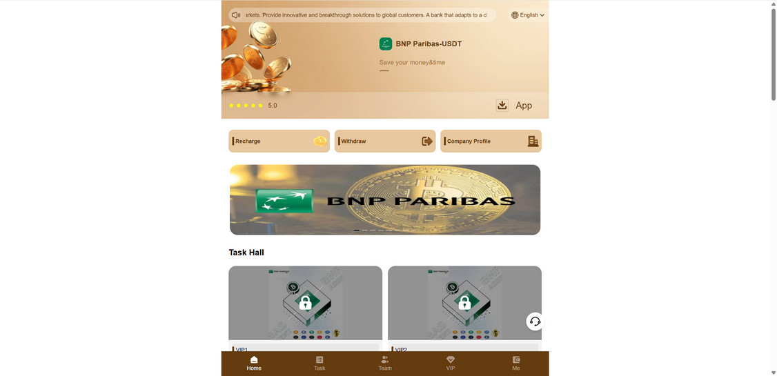BNP Paribas USDT