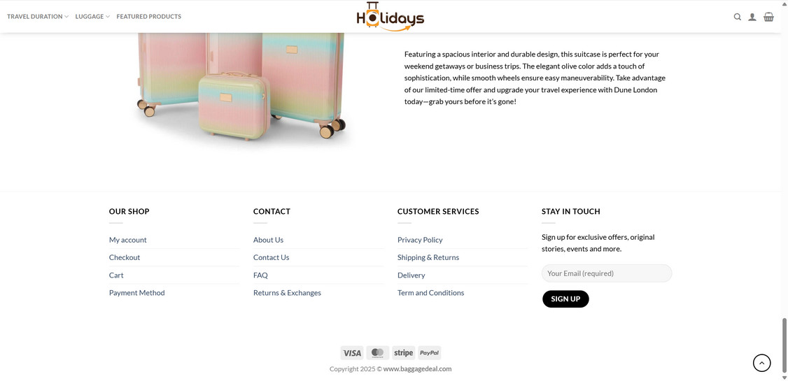 Baggagedeal.com scam