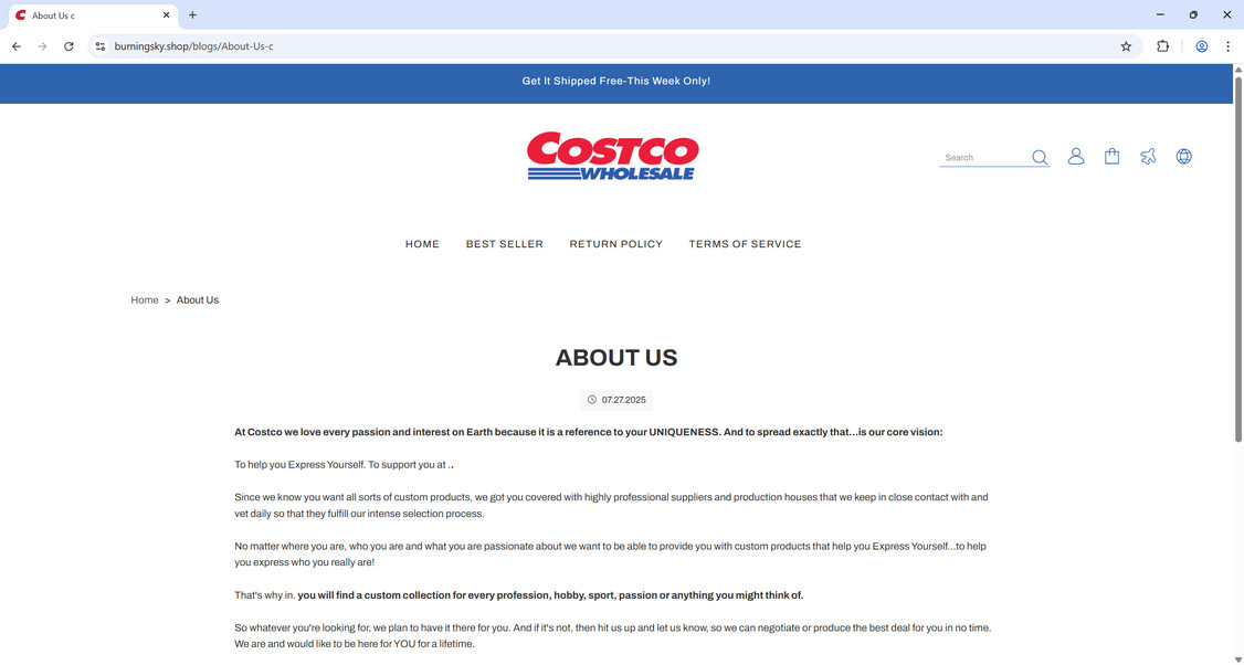 Burningsky.shop Scam Store: What You Need To Know 1 Burningsky.shop scam