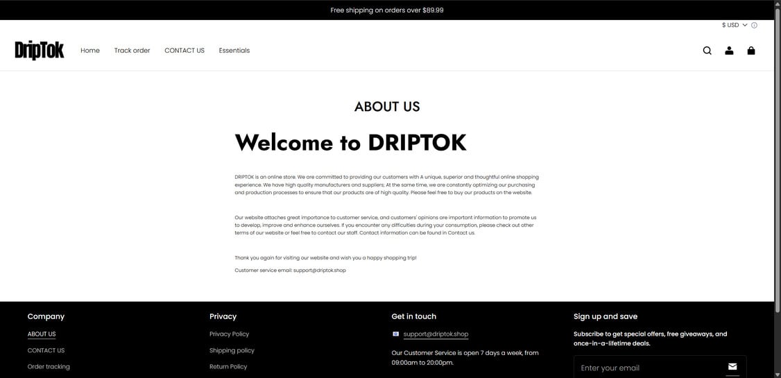 Driptok.shop Scam Store: What You Need To Know 1 Driptok.shop scam