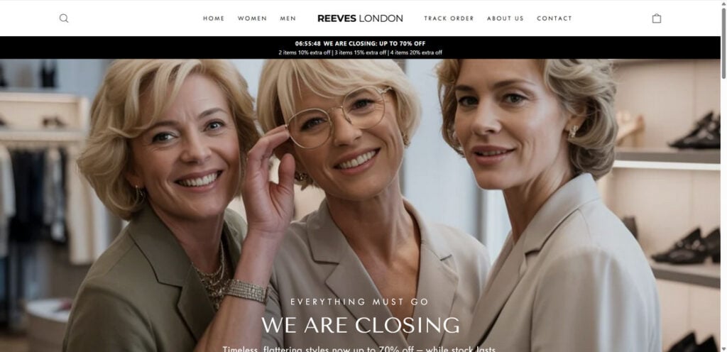 Reeves-London.co.uk Review: Legit Store or Another Online Scam? 1 Reeves London.co .uk scam