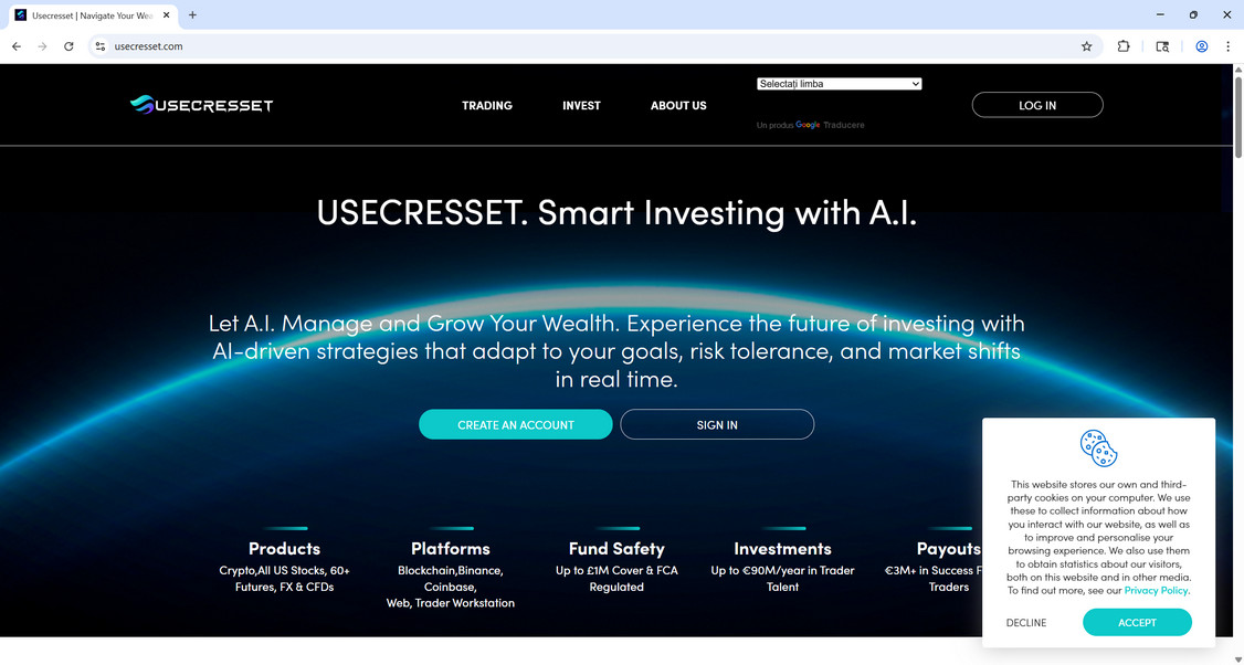 Usecresset.com Crypto Scam - Read Our Findings Here 1 Usecresset.com scam