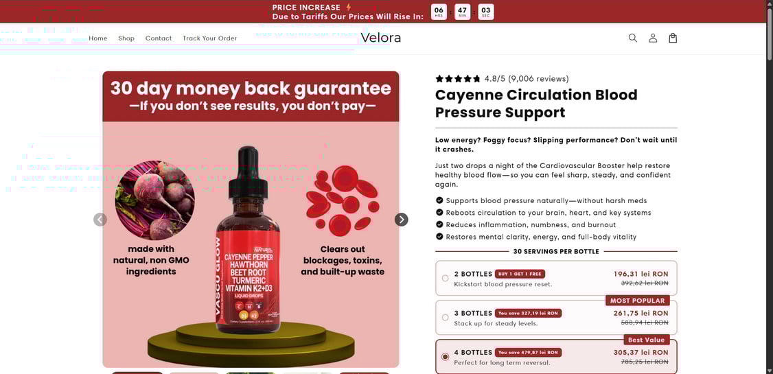 Velora Cayenne Pepper Drops