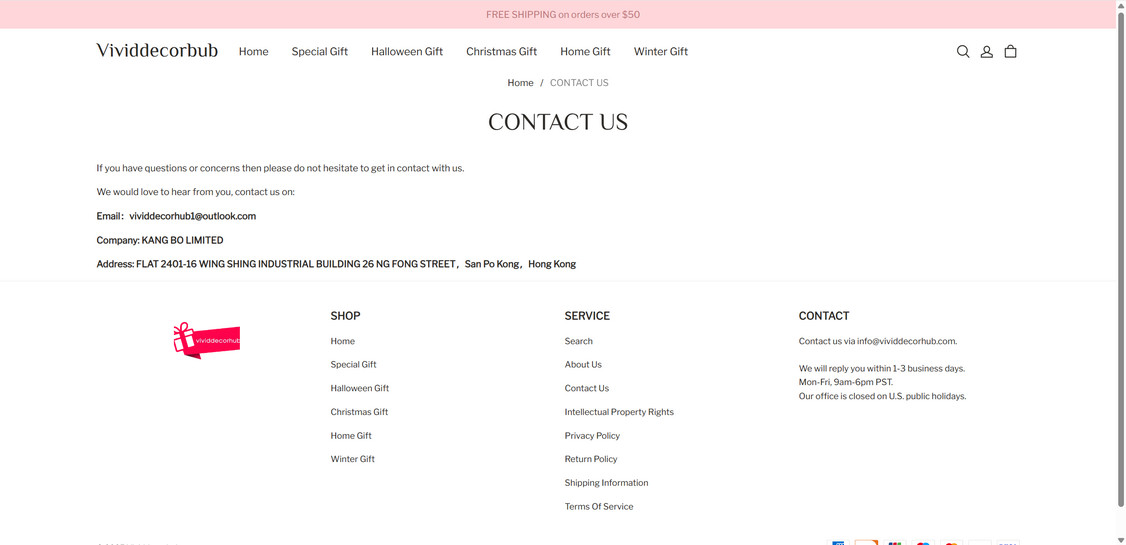 Vividdecorhub.com scam