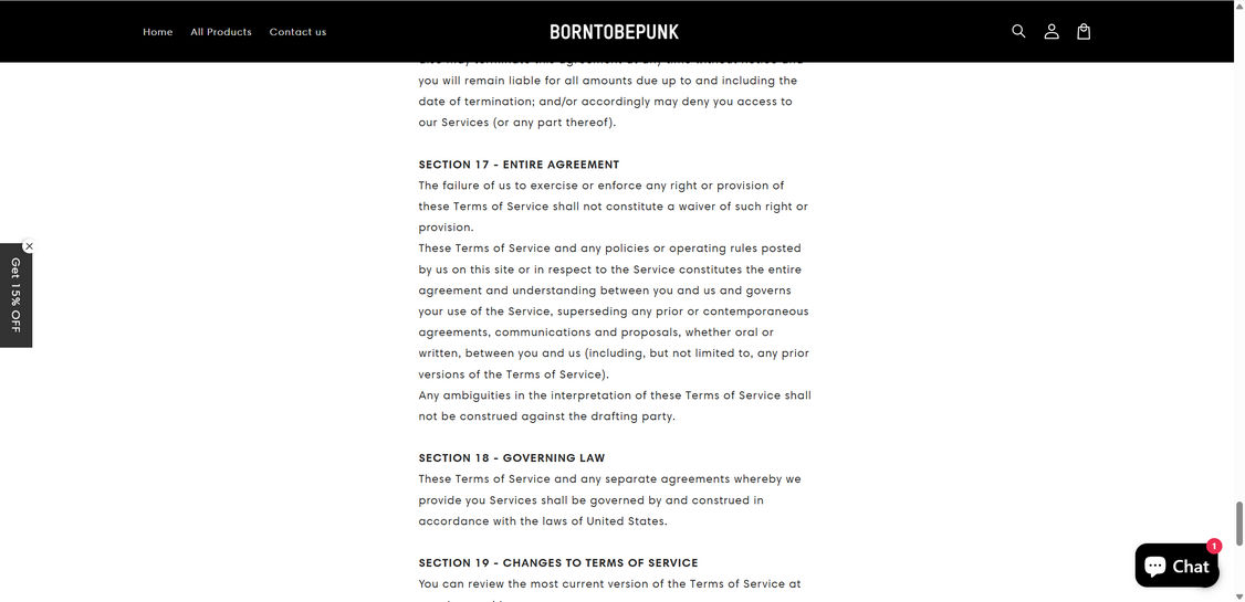 Borntobepunk.com scam