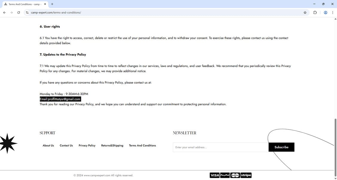 Camp-expert.com Scam Store: What You Need To Know 1 Camp-expert.com scam