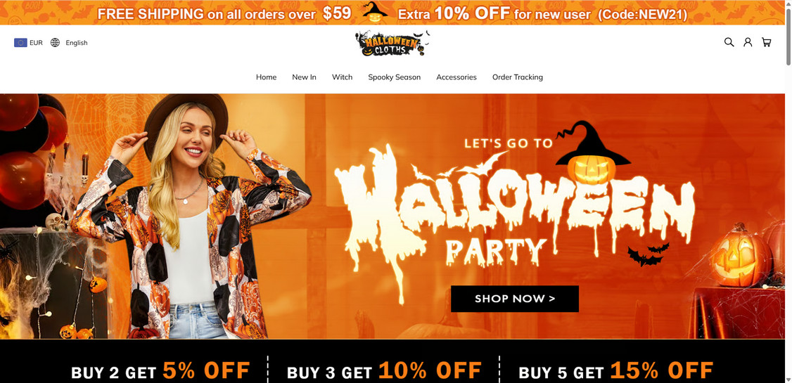 Halloweencloths.com scam
