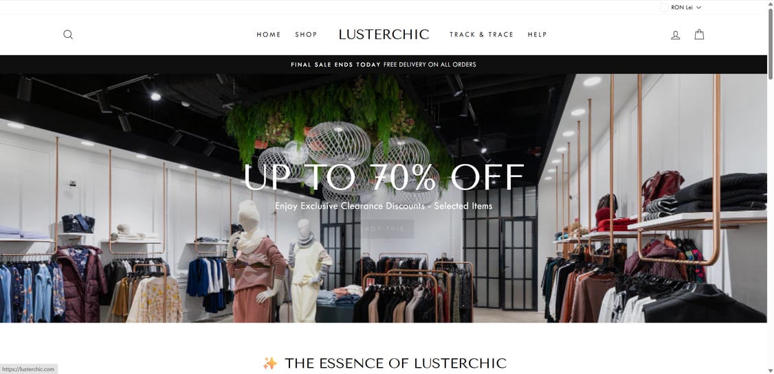 Lusterchic.com scam